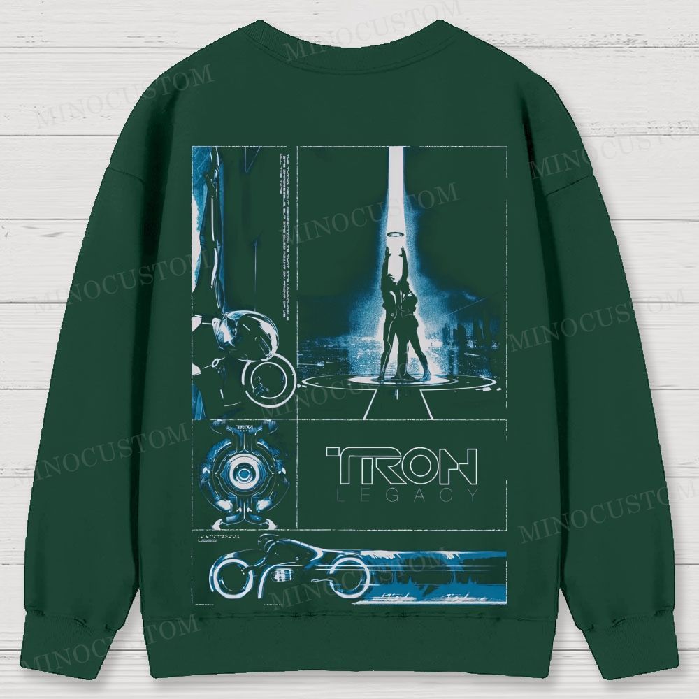 TRON: Legacy Sci - Fi Graphic Cotton Sweatshirts 