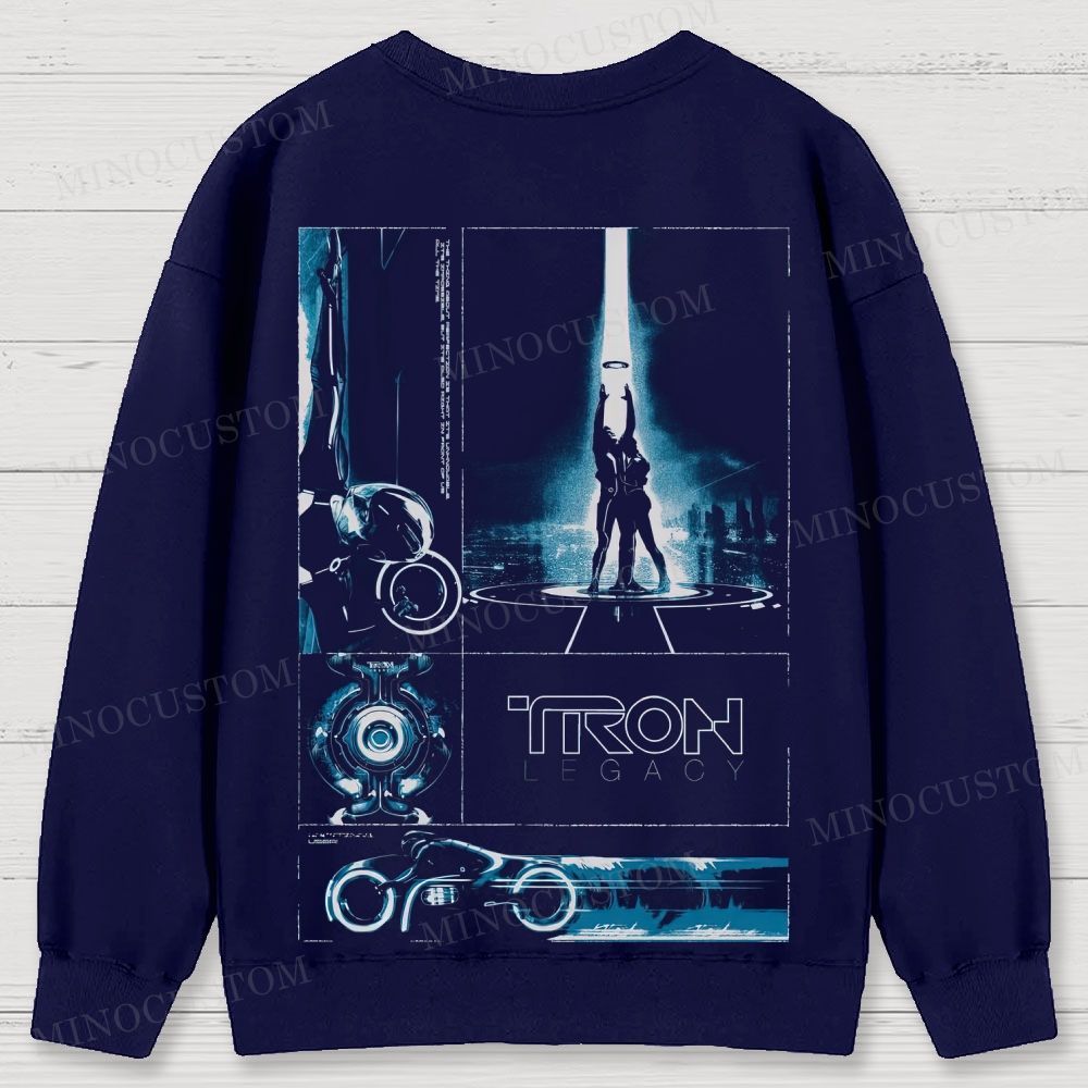 TRON: Legacy Sci - Fi Graphic Cotton Sweatshirts 