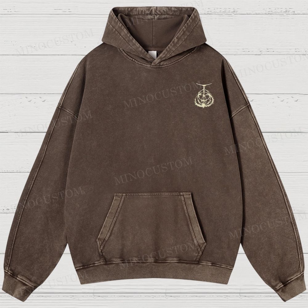 Elden Ring Vintag Game Washed Hoodies 