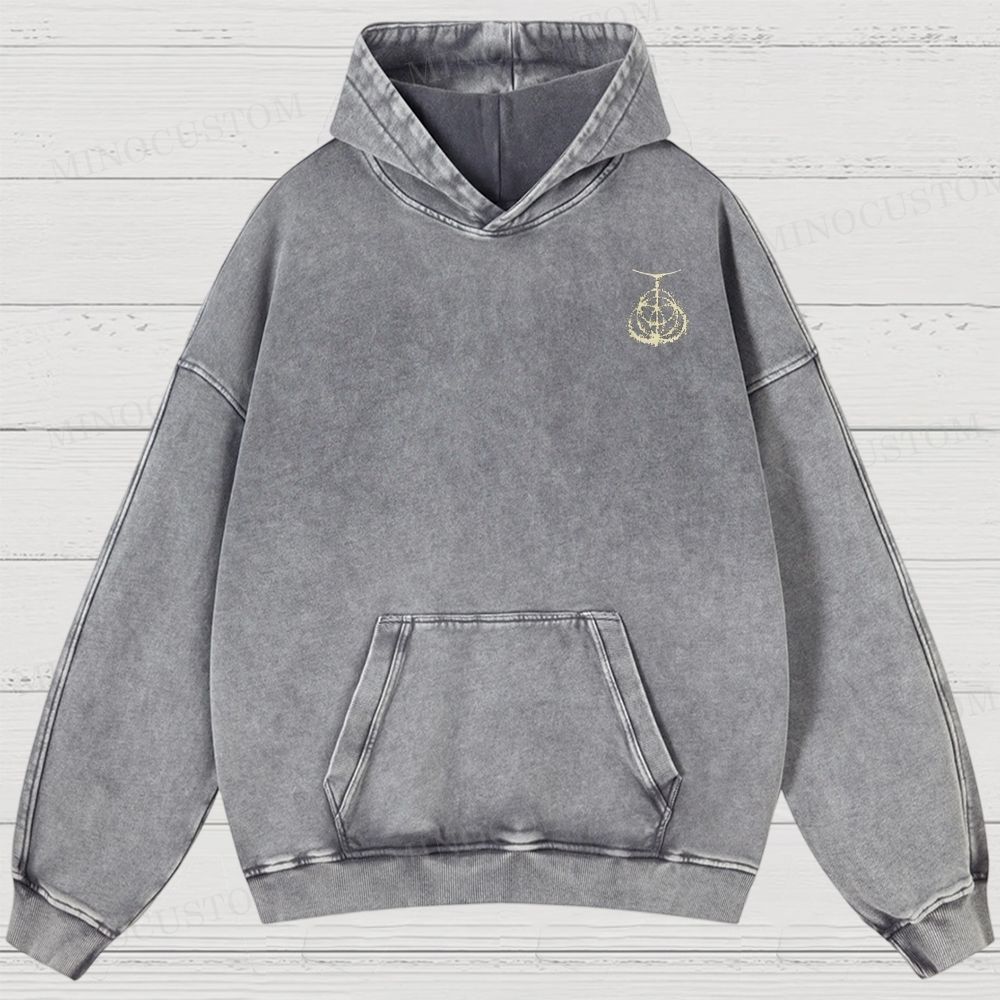 Elden Ring Vintag Game Washed Hoodies 