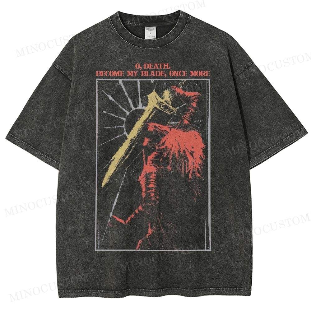 O, Death Become My Blade Washed T-Shirt