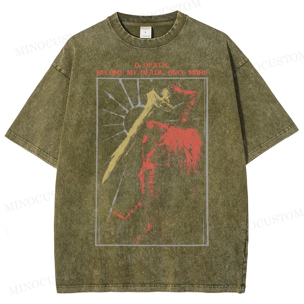 O, Death Become My Blade Washed T-Shirt