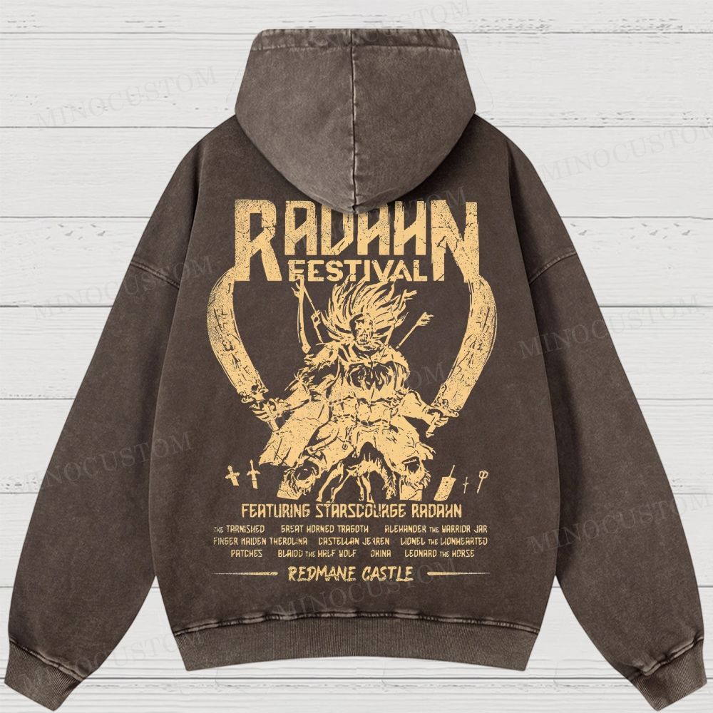 Elden Ring Radahn Festival Washed Hoodies 