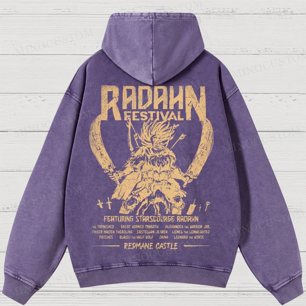 Elden Ring Radahn Festival Washed Hoodies 