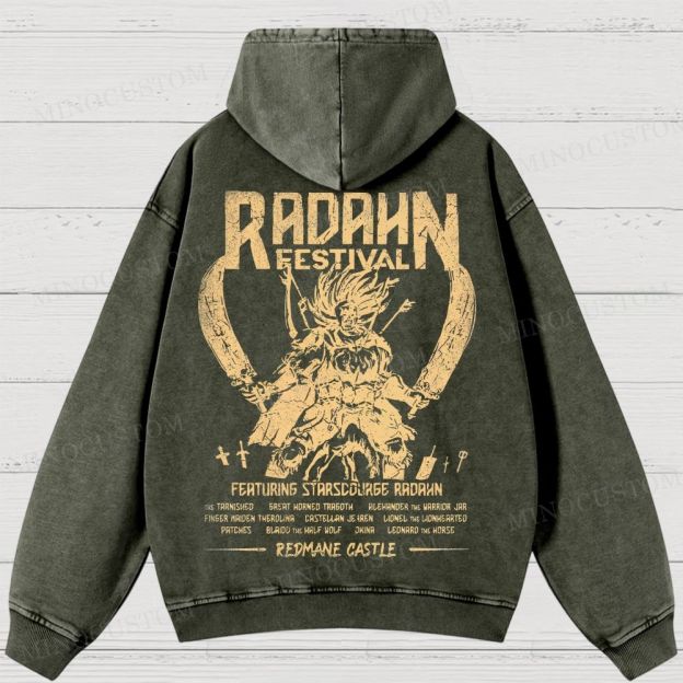 Elden Ring Radahn Festival Washed Hoodies 