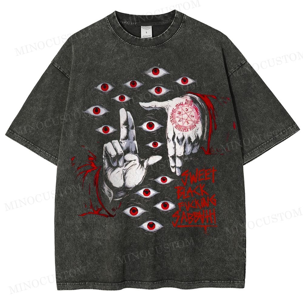 Occult Eye Ritual Washed T-Shirt 
