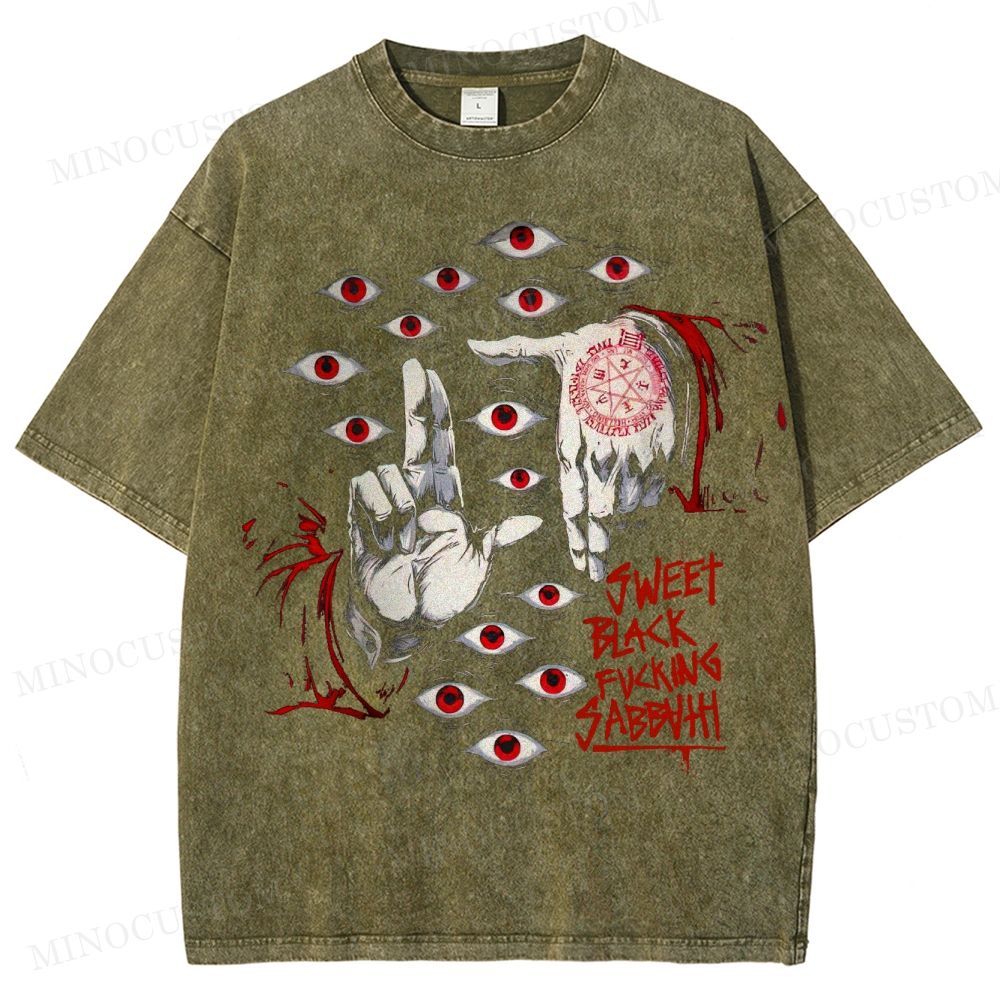 Occult Eye Ritual Washed T-Shirt 