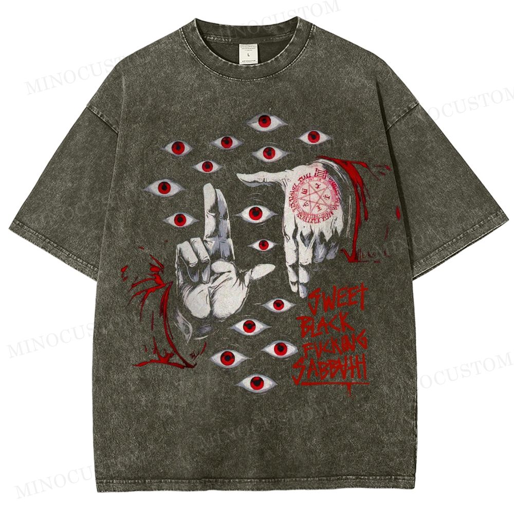 Occult Eye Ritual Washed T-Shirt 