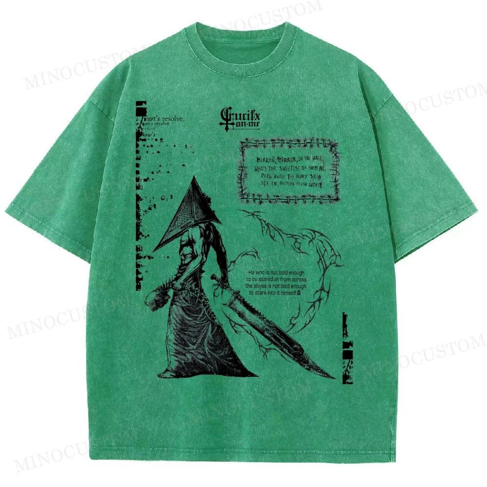 Vintage Silent Hill Tee: Retro Gamer  Washed T-Shirt 