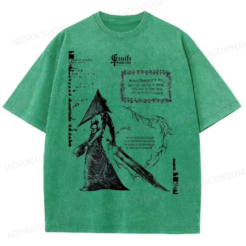 Vintage Silent Hill Tee: Retro Gamer  Washed T-Shirt 