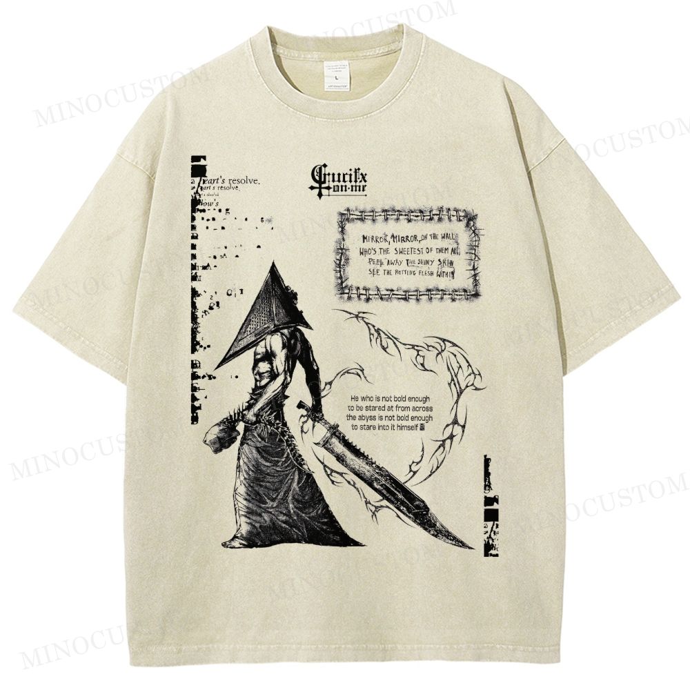 Vintage Silent Hill Tee: Retro Gamer  Washed T-Shirt 