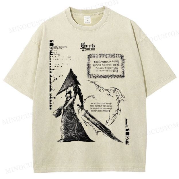 Vintage Silent Hill Tee: Retro Gamer  Washed T-Shirt 