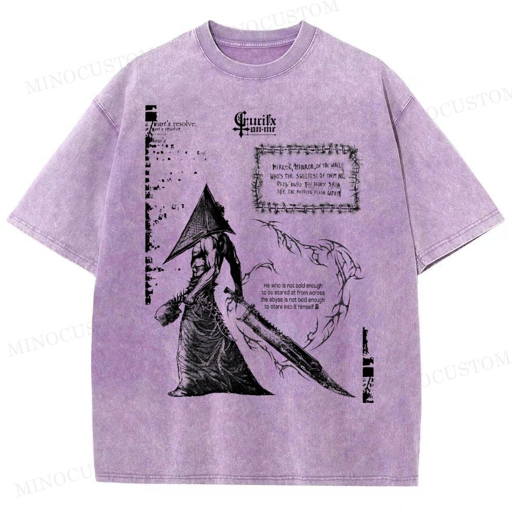 Vintage Silent Hill Tee: Retro Gamer  Washed T-Shirt 