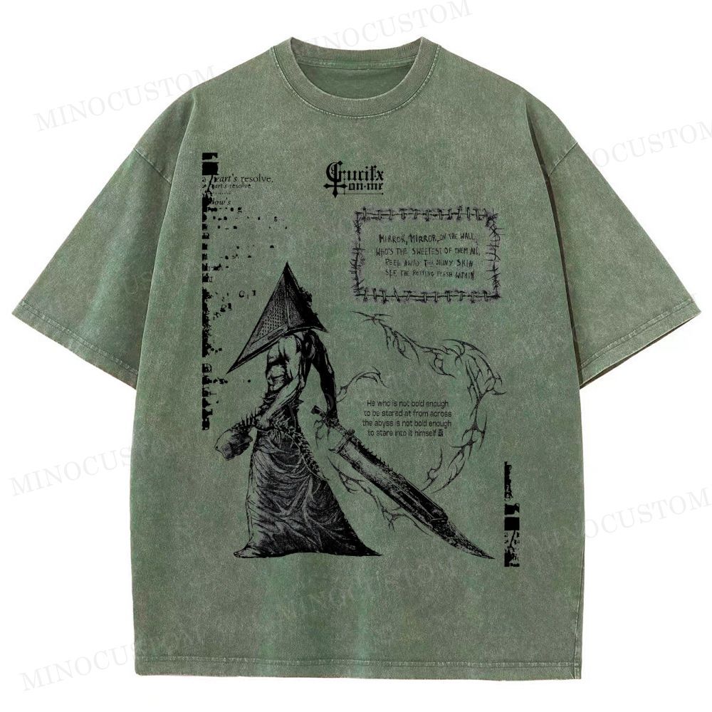 Vintage Silent Hill Tee: Retro Gamer  Washed T-Shirt 