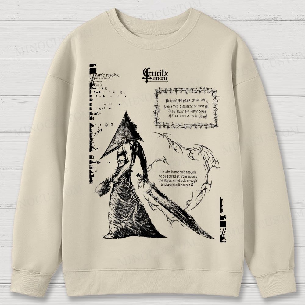 Vintage Silent Hill Tee: Retro Gamer Cotton Sweatshirts 