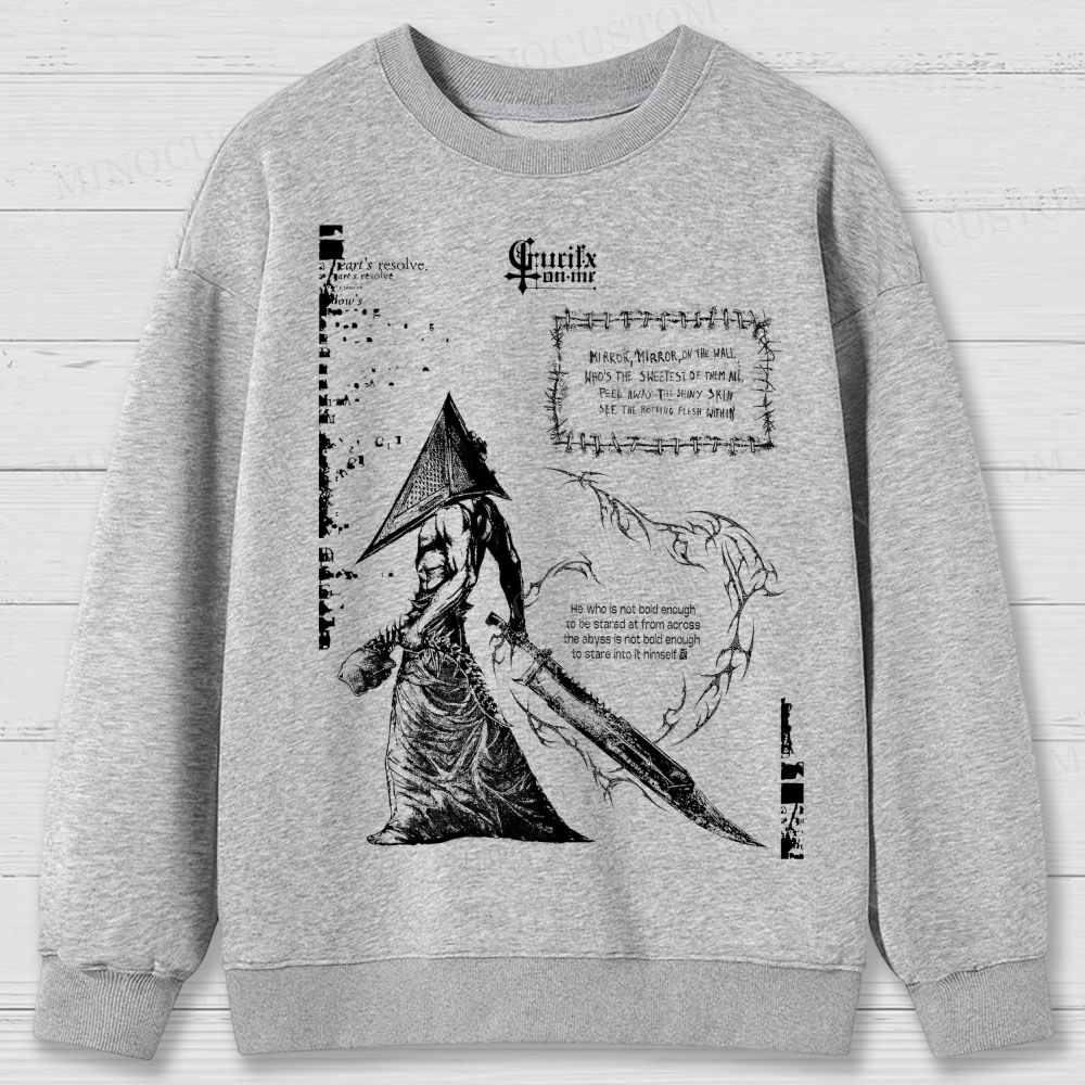 Vintage Silent Hill Tee: Retro Gamer Cotton Sweatshirts 