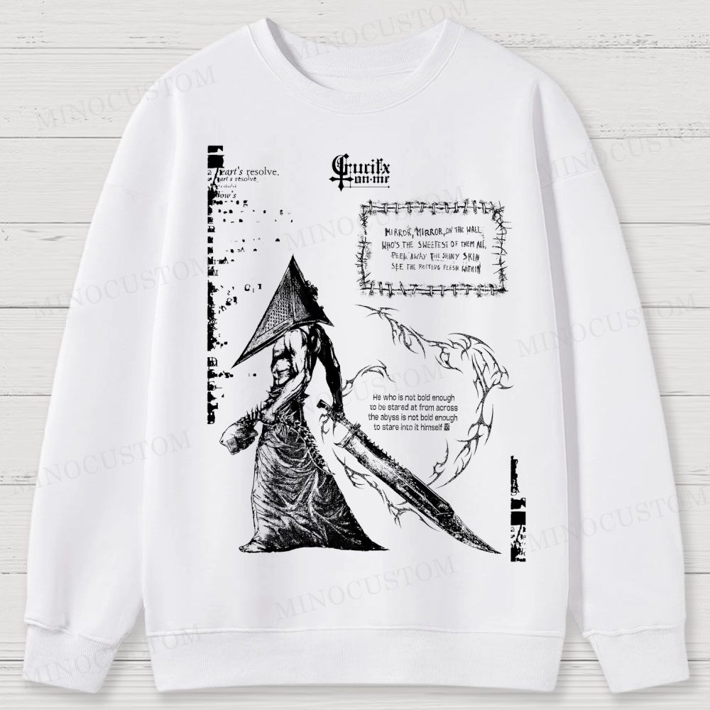 Vintage Silent Hill Tee: Retro Gamer Cotton Sweatshirts 