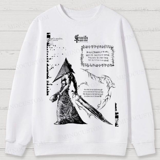 Vintage Silent Hill Tee: Retro Gamer Cotton Sweatshirts 