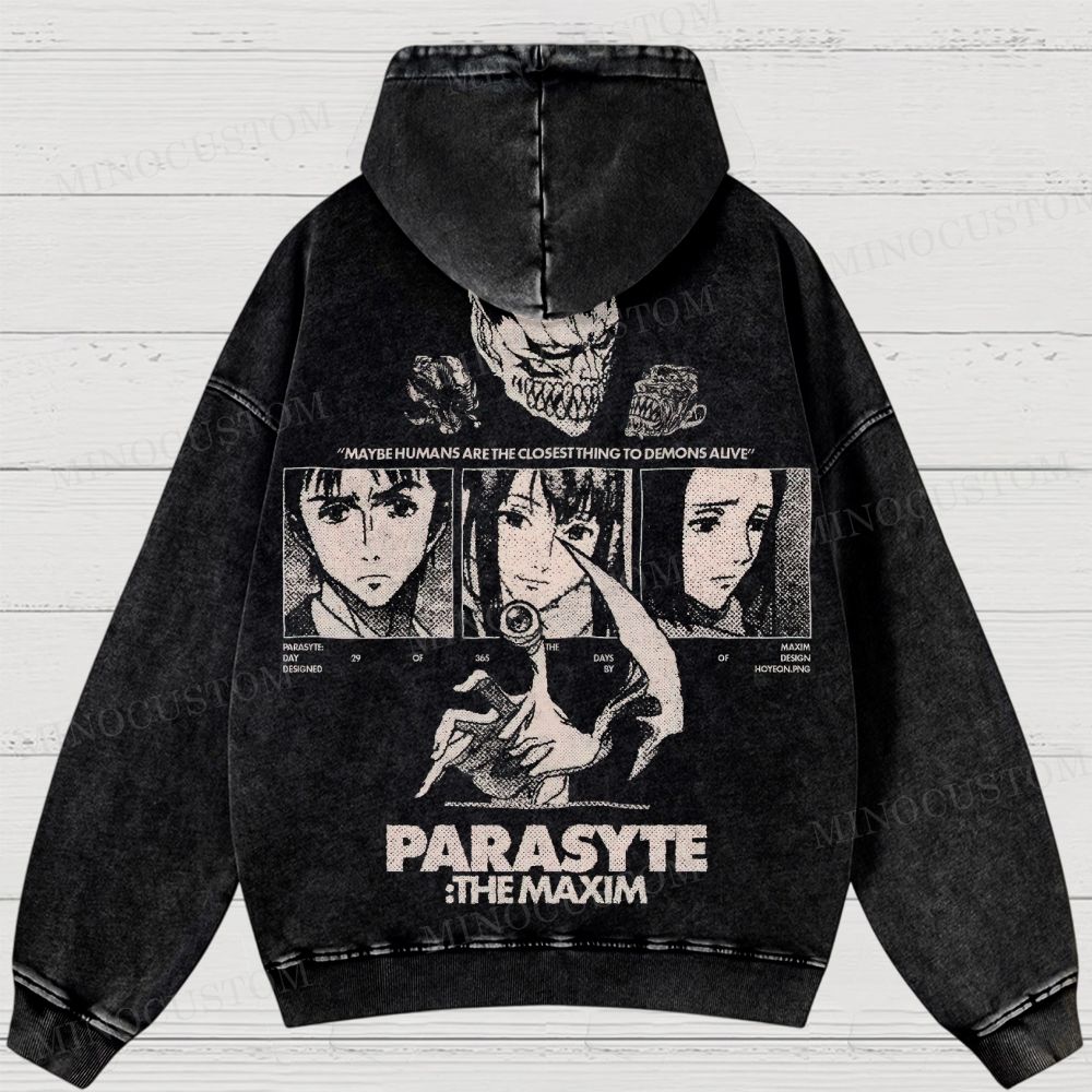 Parasyte: The Maxim Anime Washed Hoodies 