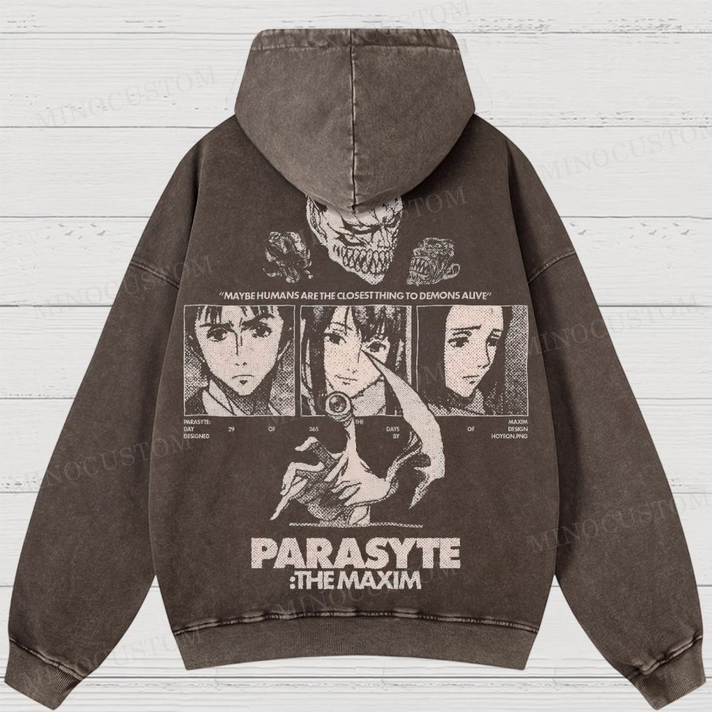 Parasyte: The Maxim Anime Washed Hoodies 