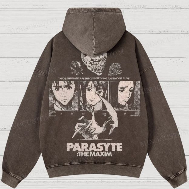 Parasyte: The Maxim Anime Washed Hoodies 
