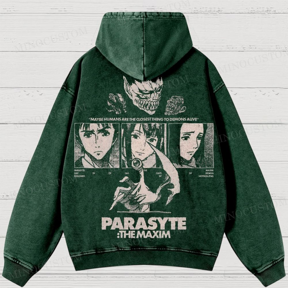 Parasyte: The Maxim Anime Washed Hoodies 