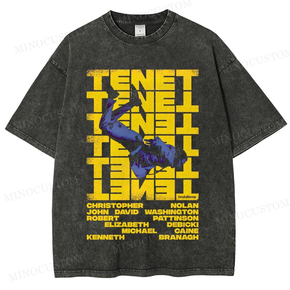 Tenet Sci - Fi Action Graphic Washed T-Shirt