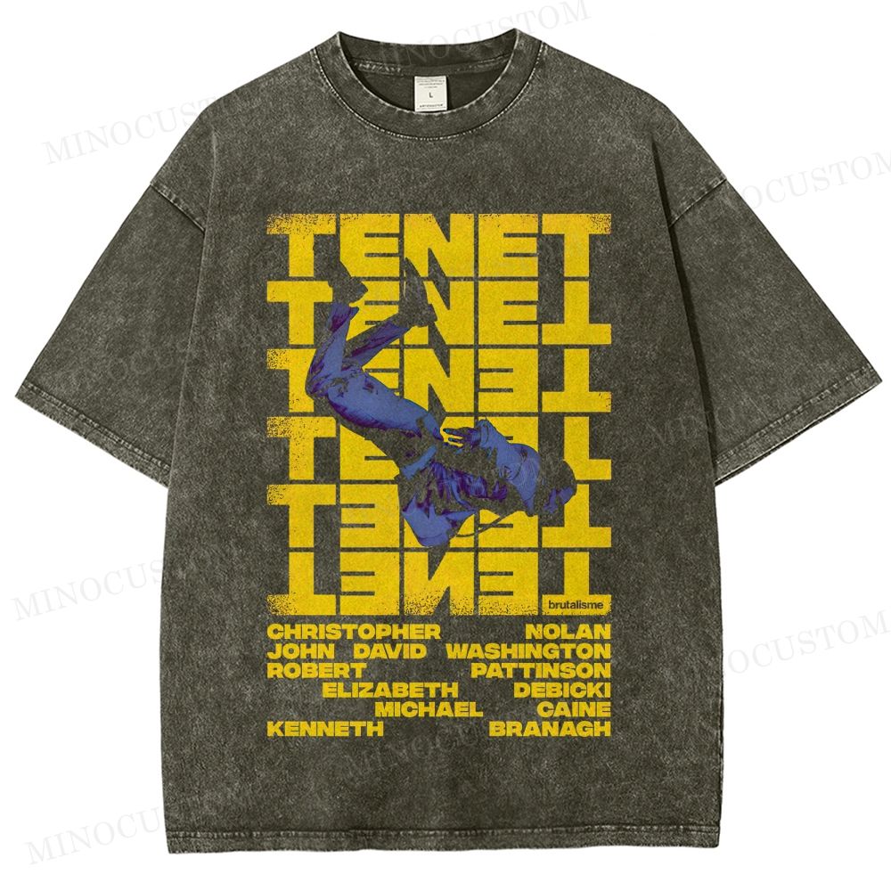 Tenet Sci - Fi Action Graphic Washed T-Shirt