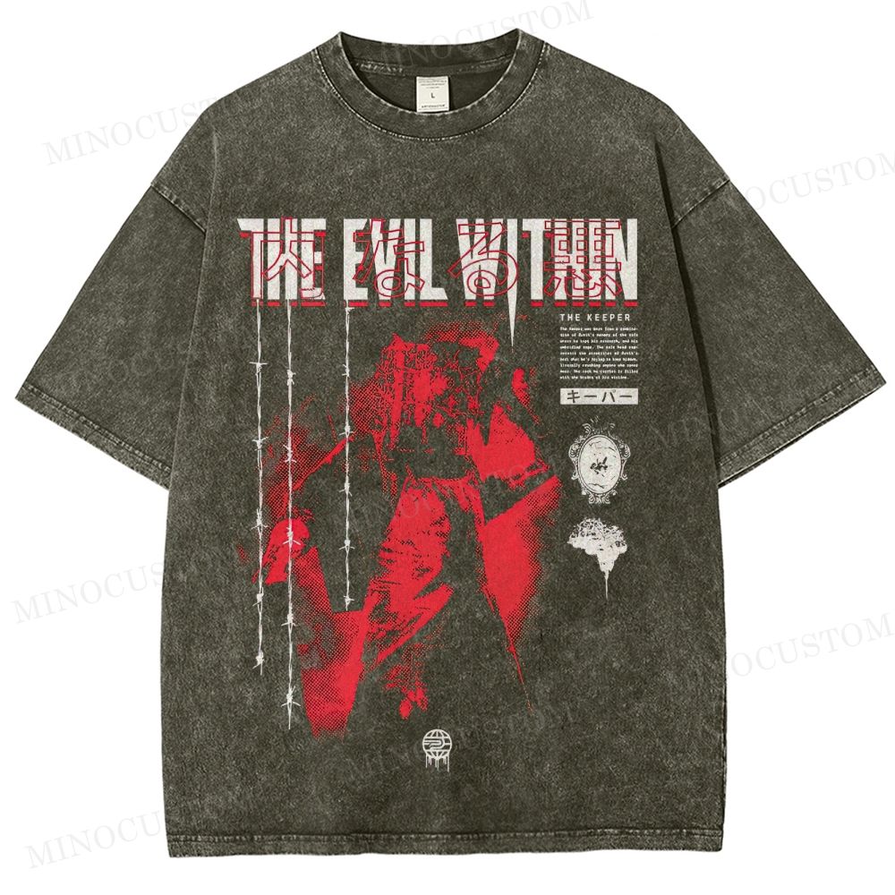 The Evil Within Survival Horror Graphic Washed T-Shirt