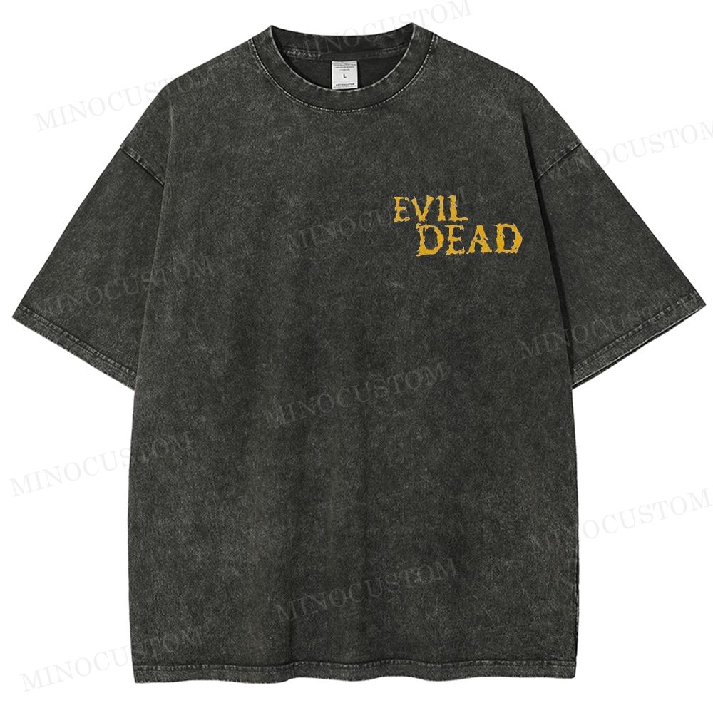 The Evil Dead Horror Graphic Washed T-Shirt
