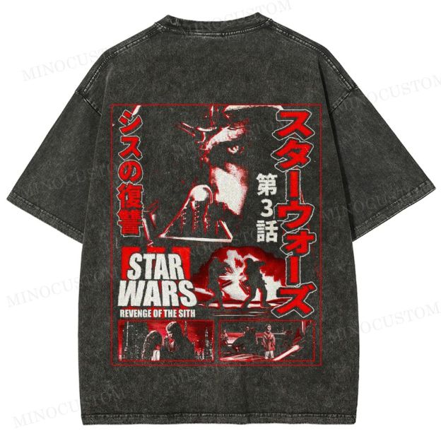 Star Wars: Revenge of the Sith Sci-Fi Action Graphic  Washed T-Shirt
