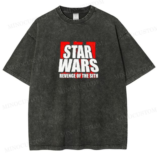 Star Wars: Revenge of the Sith Sci-Fi Action Graphic  Washed T-Shirt
