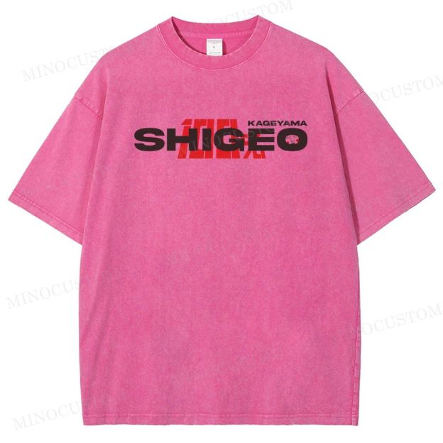 Mob Psycho 100 Supernatural Action Anime Graphic Washed T-Shirt