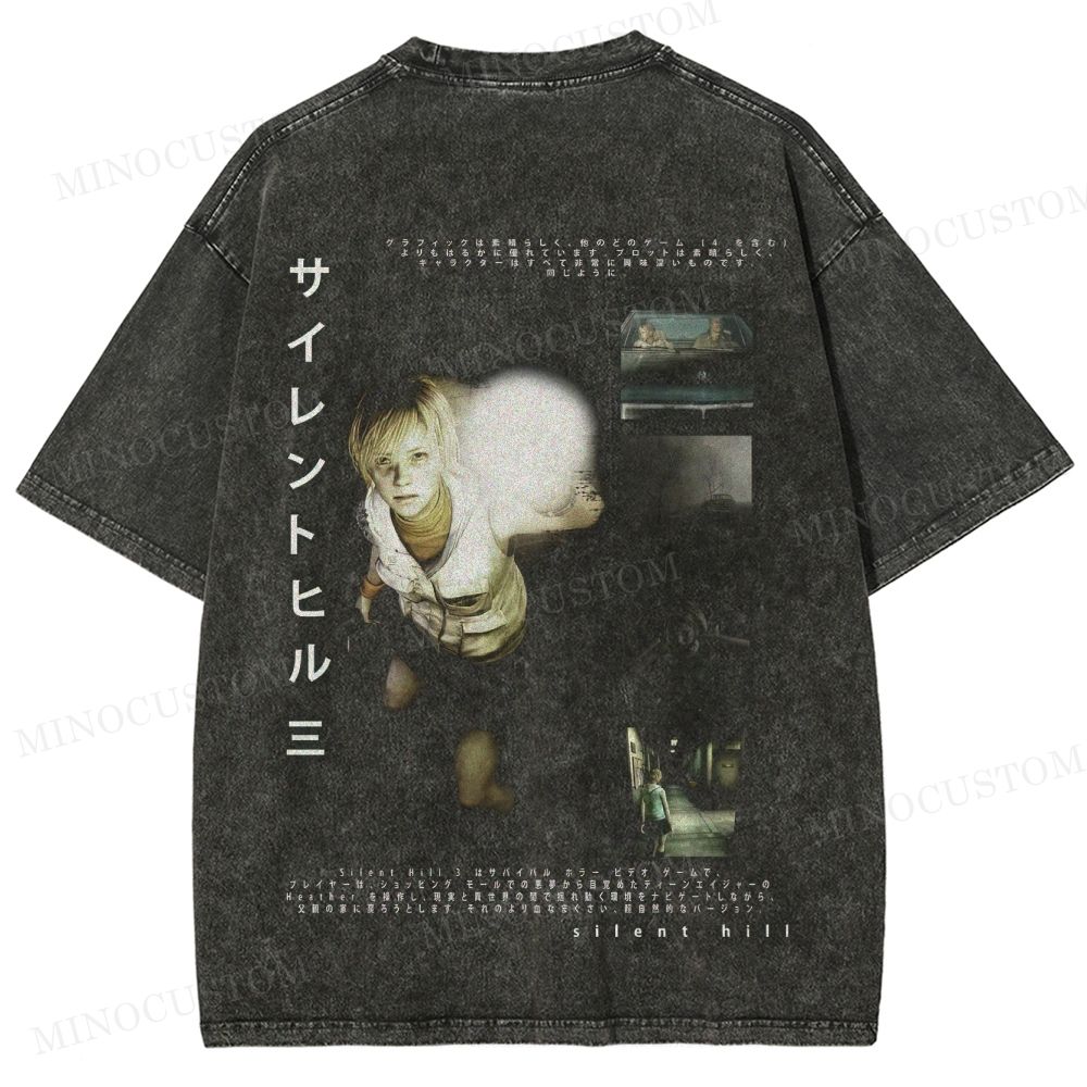 Silent Hill 3 Survival Horror Graphic Washed T-Shirt