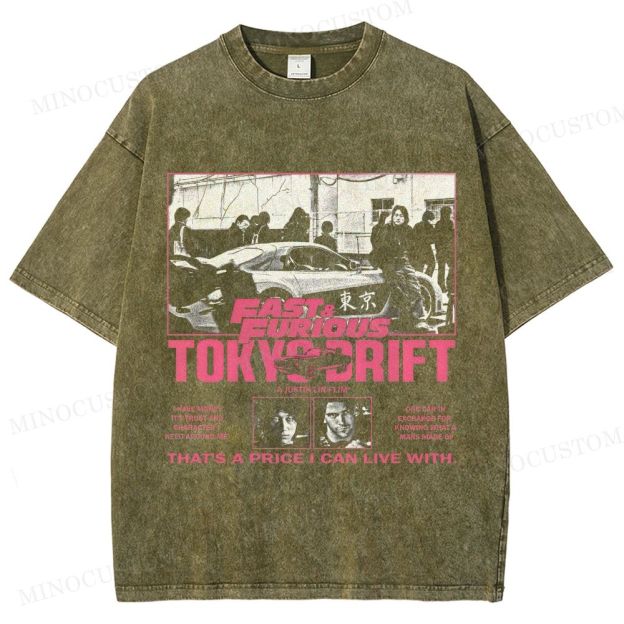 The Fast and the Furious: Tokyo Drift Action Racing Graphic Washed T-Shirt
