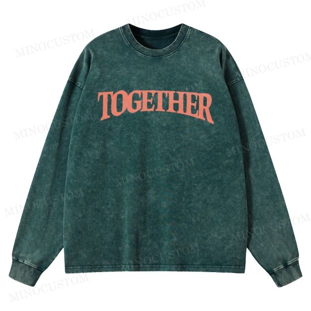 Together (2025) Body Horror Romance Graphic Washed Long-Sleeved T-Shirt 