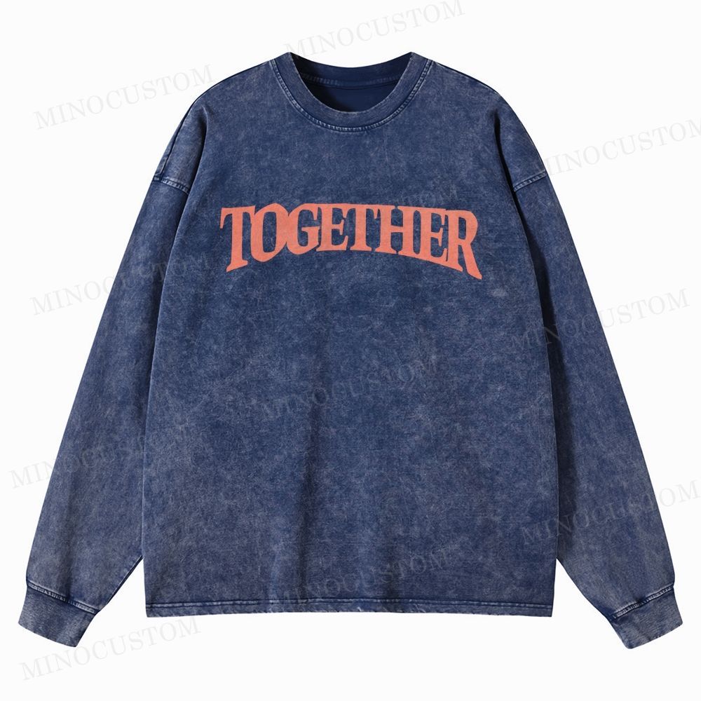 Together (2025) Body Horror Romance Graphic Washed Long-Sleeved T-Shirt 