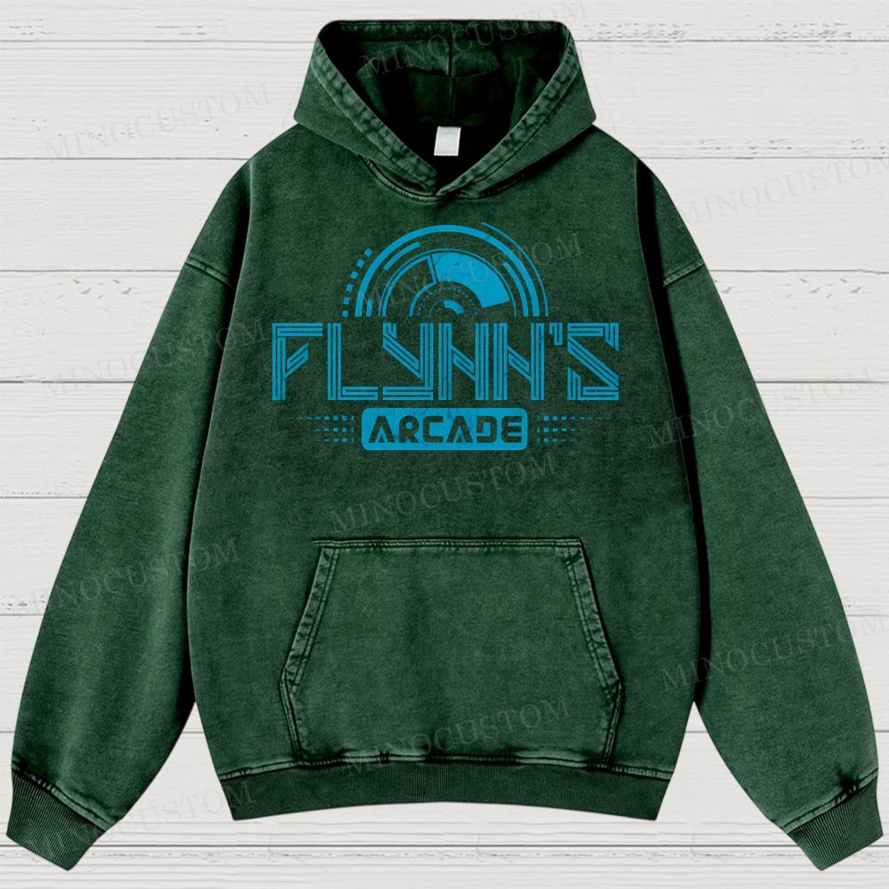Flynn's Arcade Est 1982 Washed Hoodies 