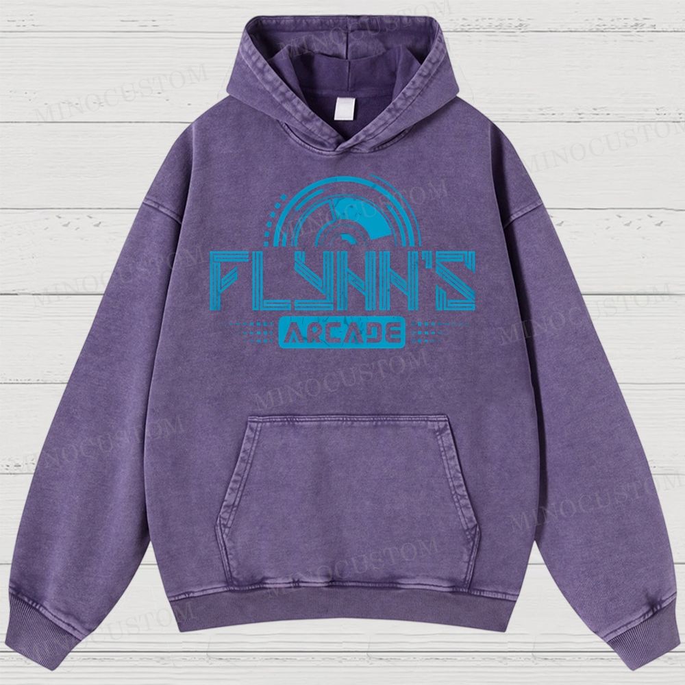 Flynn's Arcade Est 1982 Washed Hoodies 