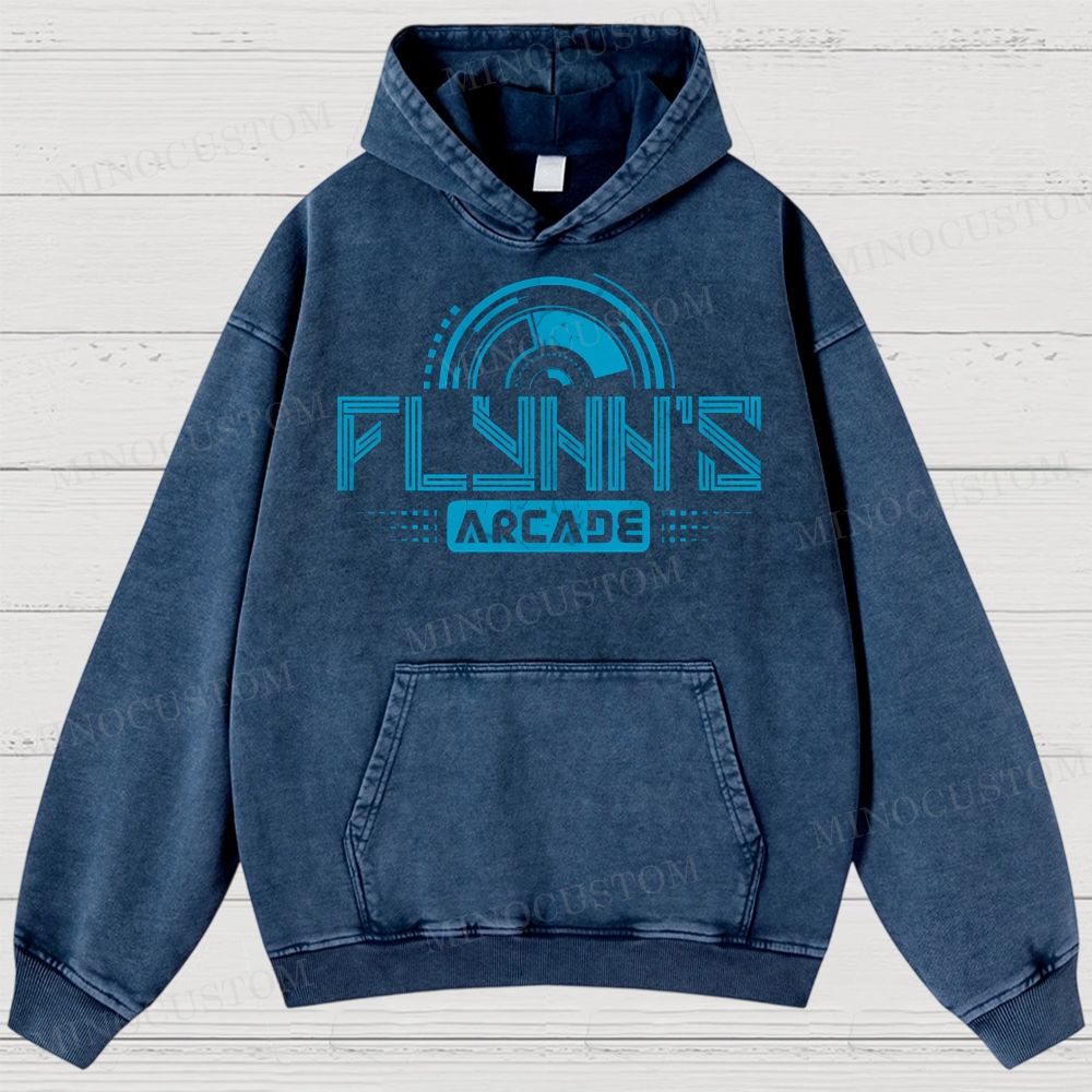 Flynn's Arcade Est 1982 Washed Hoodies 