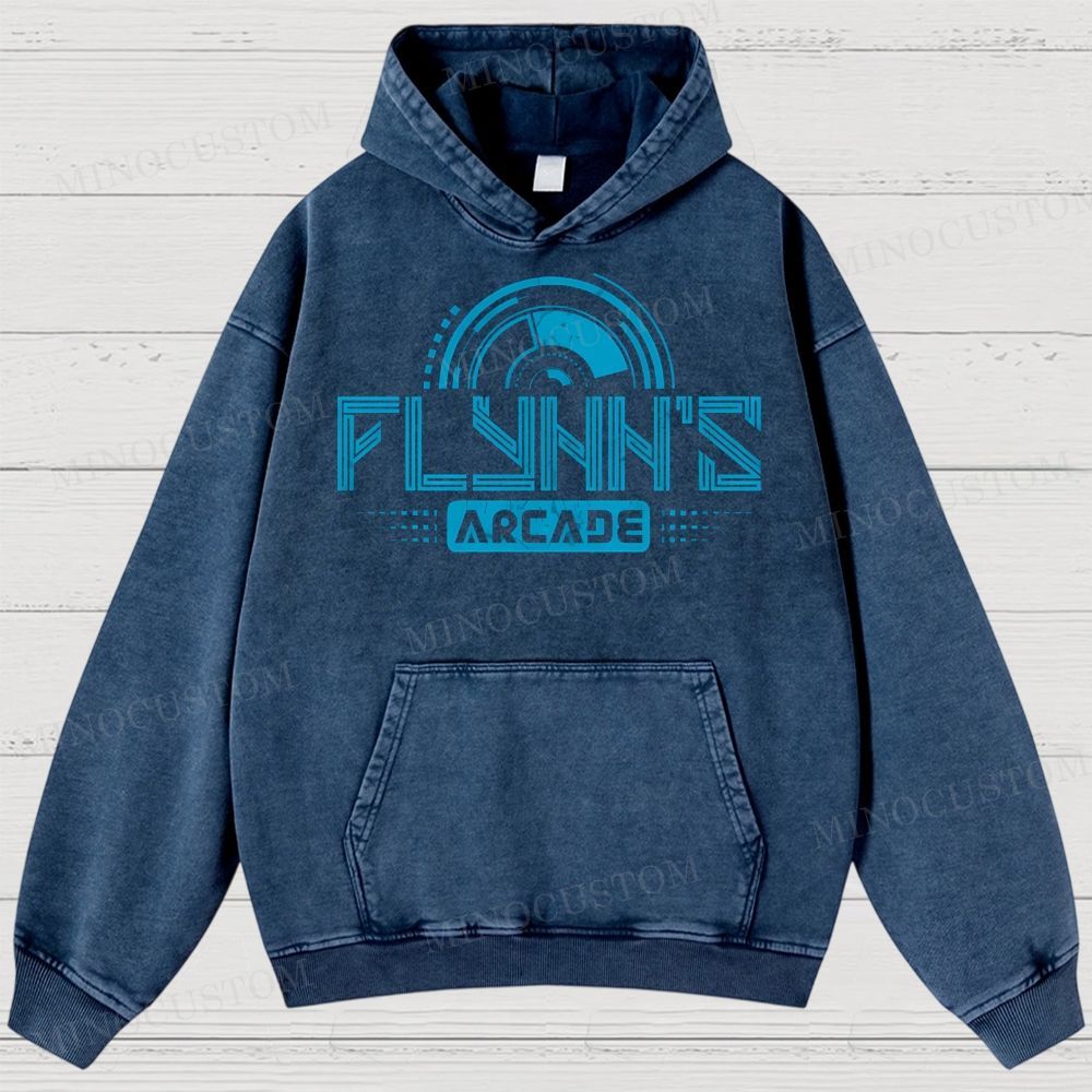 Flynn's Arcade Est 1982 Washed Hoodies 