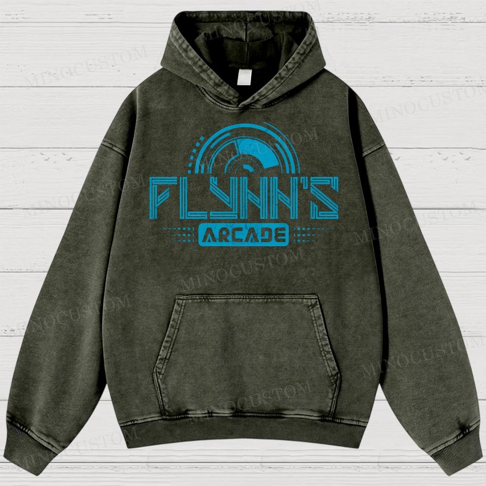 Flynn's Arcade Est 1982 Washed Hoodies 