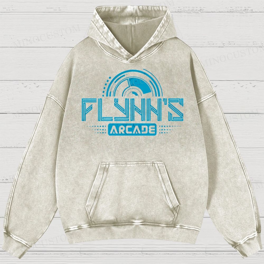 Flynn's Arcade Est 1982 Washed Hoodies 