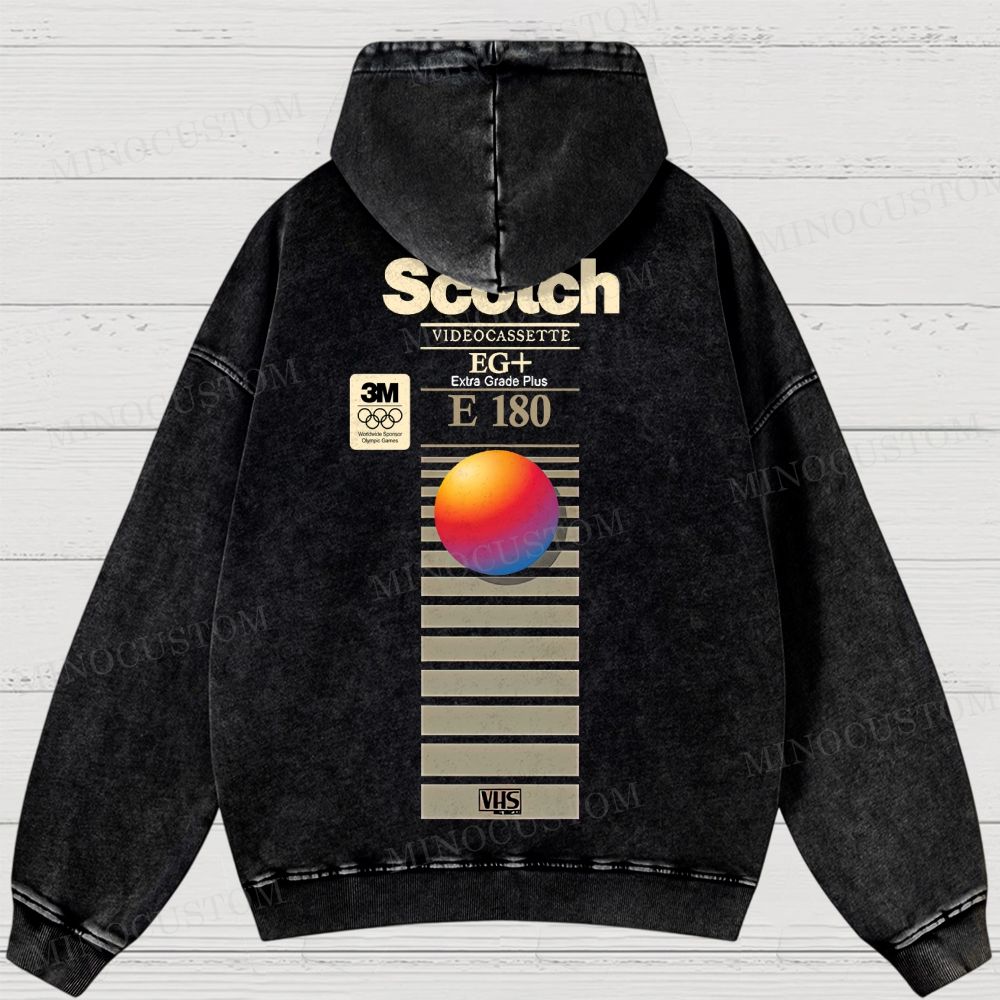 VHS Scotch E180 Washed Hoodies 