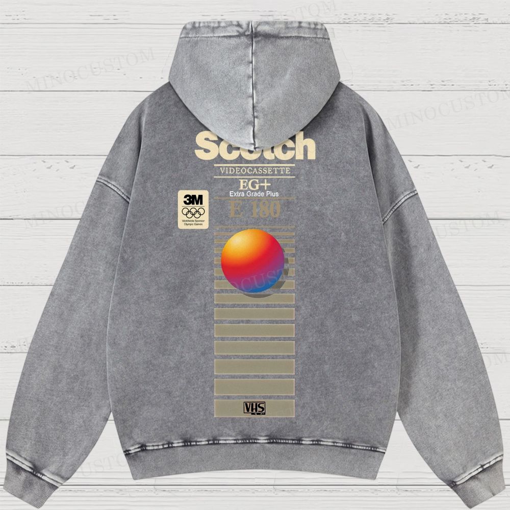 VHS Scotch E180 Washed Hoodies 