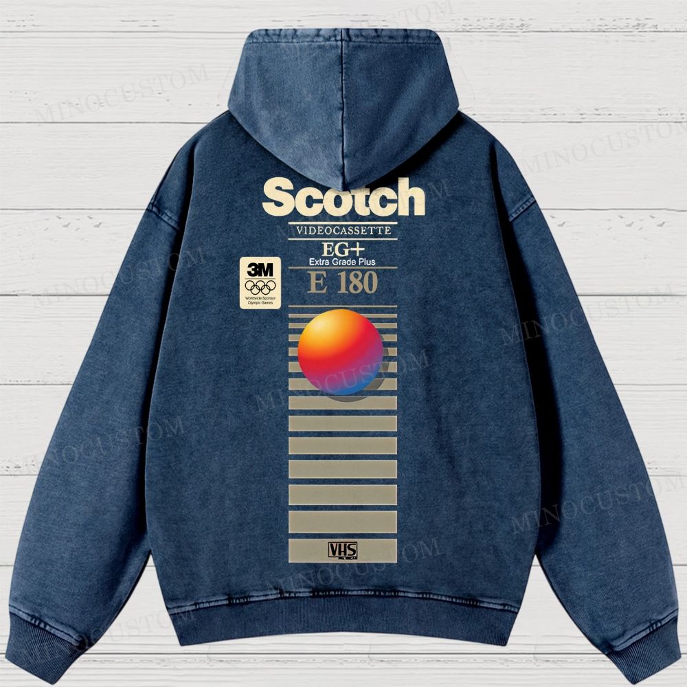 VHS Scotch E180 Washed Hoodies 