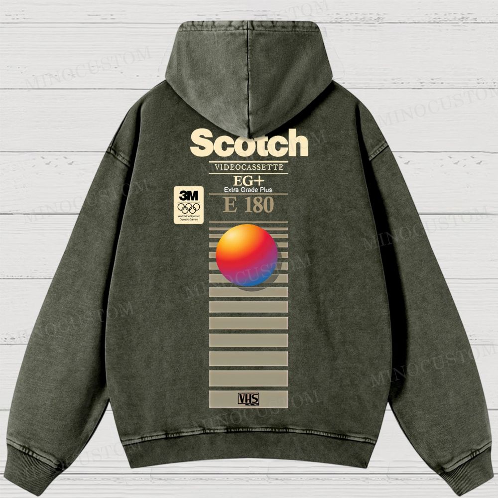 VHS Scotch E180 Washed Hoodies 