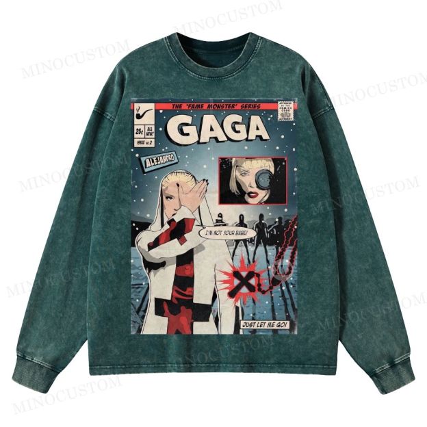 Alejandro Fame Monster Washed Long-Sleeved T-Shirt 
