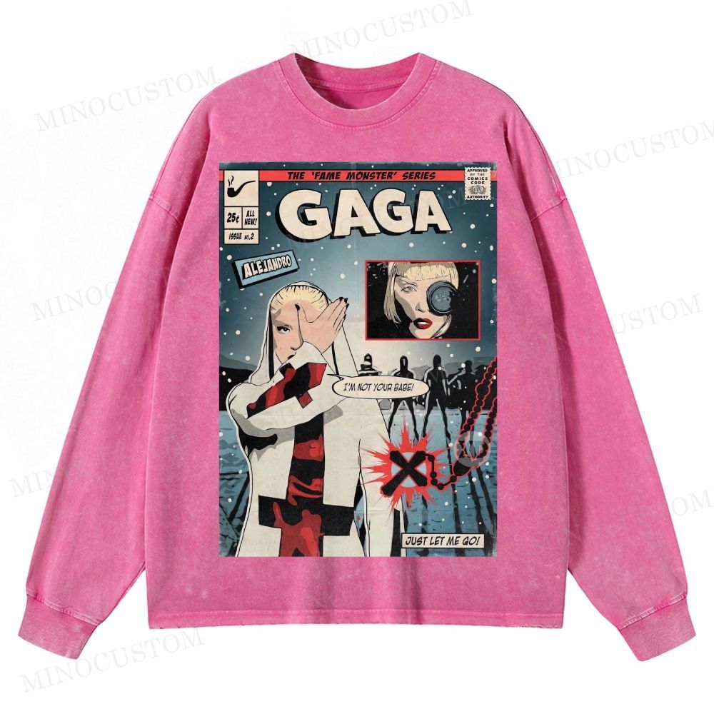 Alejandro Fame Monster Washed Long-Sleeved T-Shirt