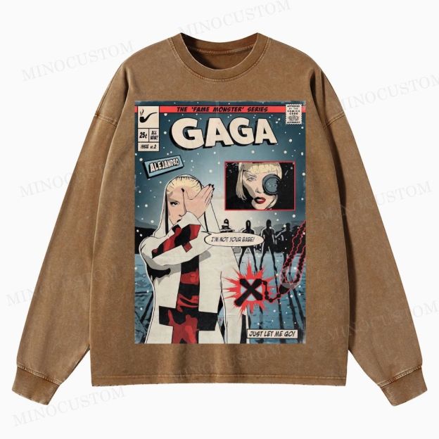 Alejandro Fame Monster Washed Long-Sleeved T-Shirt 